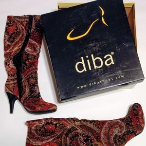 Diba half-calf high-heeled boots (SIZE 6)